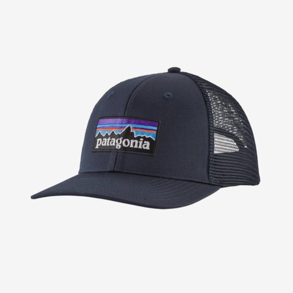Navy P-6 Logo Trucker Hat by Patagonia - Picture 1 of 5